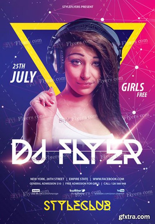 DJ V7 2018 PSD Flyer Template