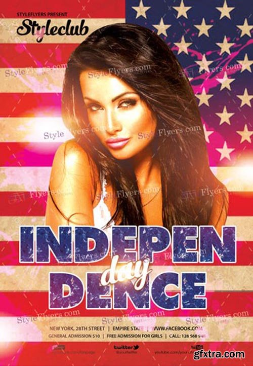 Independence Day V17 2018 PSD Flyer Template