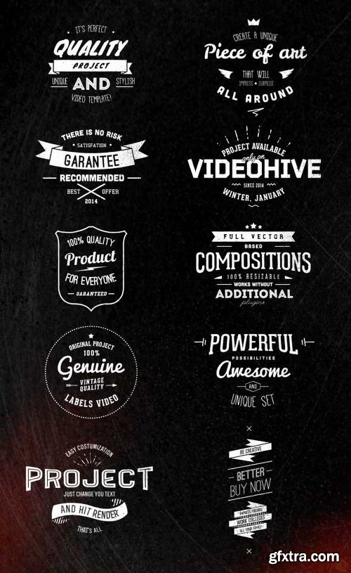 Videohive Vintage Labels 6578459