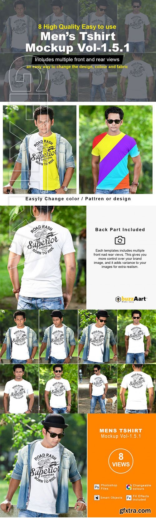 Mens Tshirt Mockup Vol-1,5,1