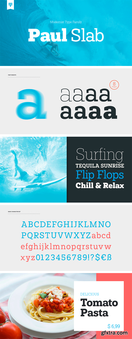 Paul Slab Font Family