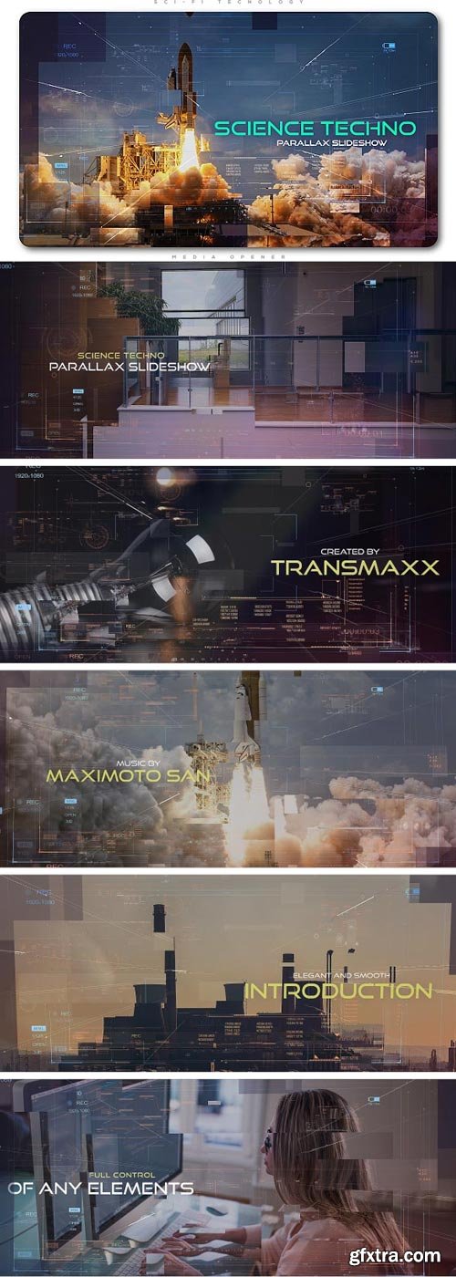 Videohive - Science Techno Parallax Slideshow - 20596470