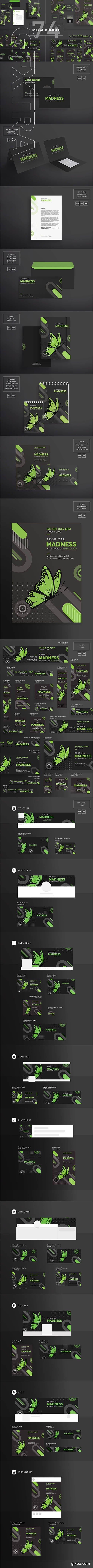 CreativeMarket - Mega Bundle Tropical Madness 1895603