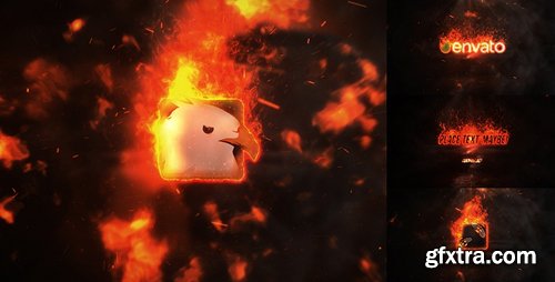 Videohive Exploding Burning Logo Reveal 19524212