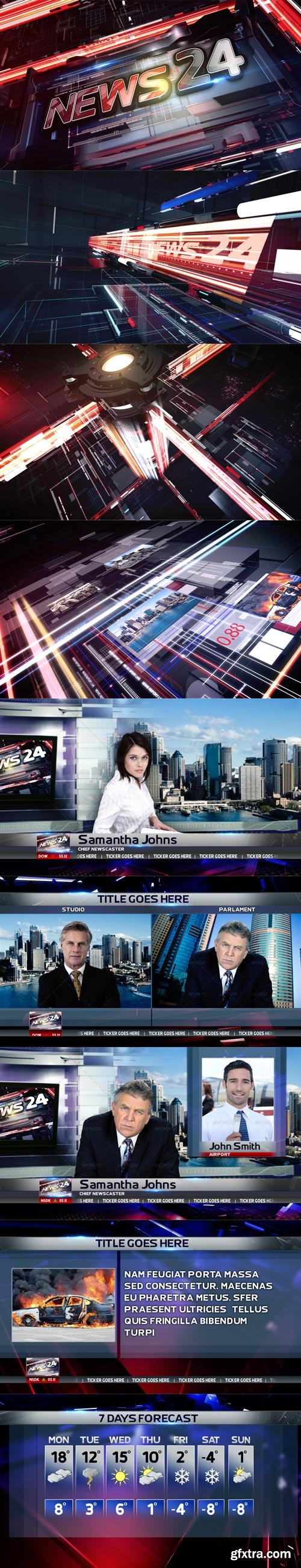 Videohive - News 24 Broadcast Pack - 9943953