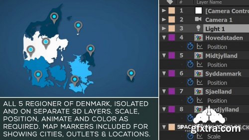 Videohive Denmark Map Kit 21014598