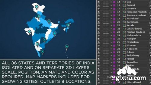 Videohive India Map Kit 17765704