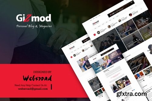 Gizmod - News, Magazine, Blog PSD Templates