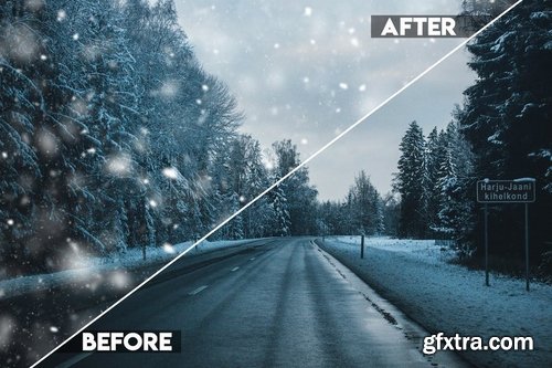 Snow Effect Photoshop Action