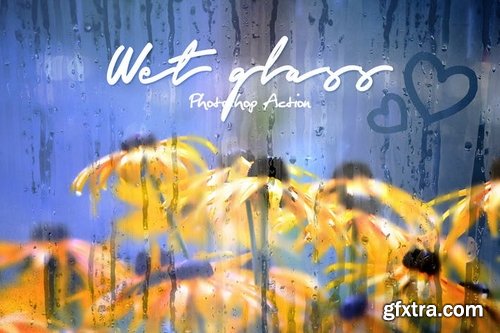 Wet Glass Photoshop Action