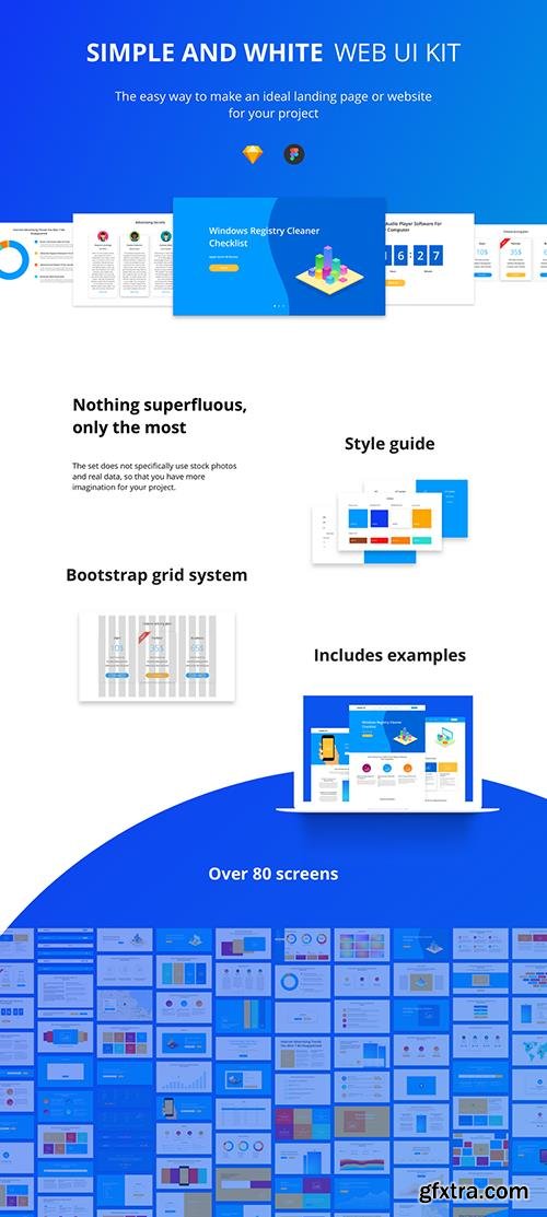 Simple & White UI Kit