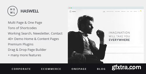 ThemeForest - Haswell v2.0.6 - Responsive, Multipurpose One & Multi Page WordPress Theme - 12785566