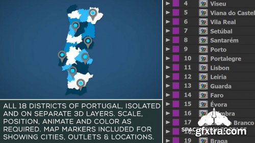 Videohive Portugal Map Kit 21015721