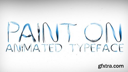 Videohive Paint On Animated Typeface 11884797