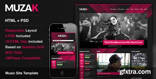 ThemeForest - Muzak v1.0 - Premium Music Site Template - 3220161