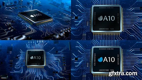 Videohive Microcircuit CPU Logo 19388092