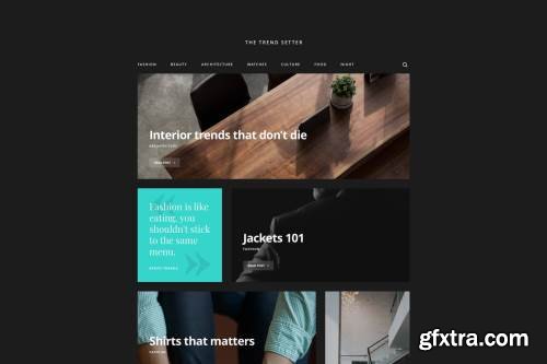 Trend Setter - Lifestyle Blog Sketch Template