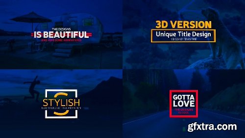 Videohive 100+ Simple 3D Titles V1.2 21991295