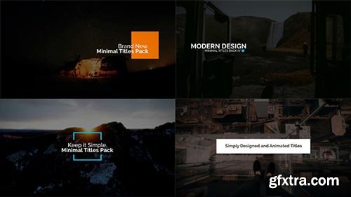 Videohive - Minimal Intro Titles Pack lV - 19383781