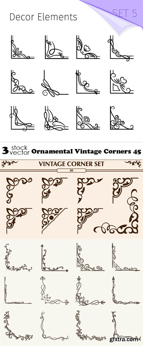 Vectors - Ornamental Vintage Corners 45