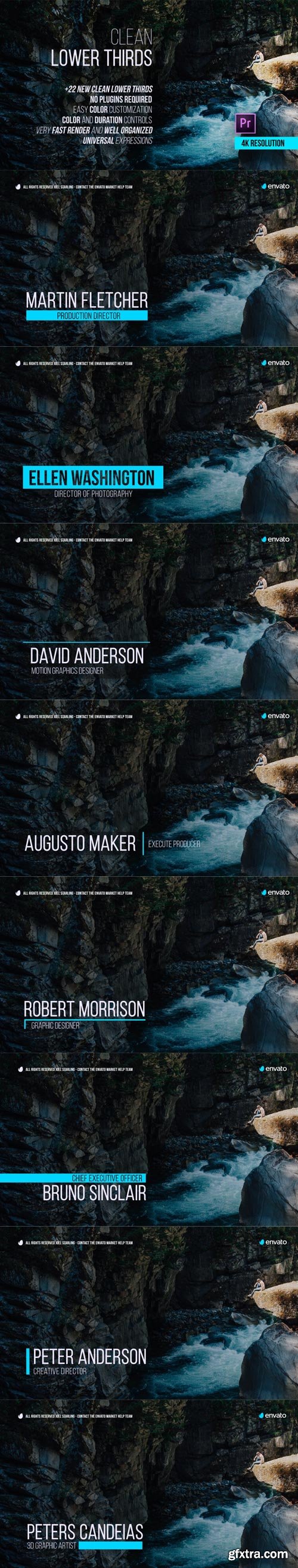 Videohive - Clean Lower Thirds for Premiere - 21731346