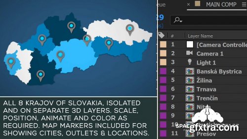 Videohive Slovakia Map Kit 20955697