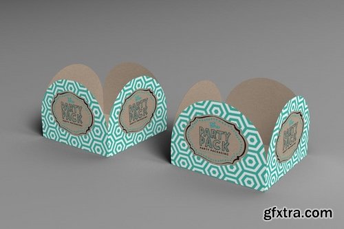 Fold Up Box Party Packaging Mockup