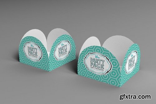 Fold Up Box Party Packaging Mockup