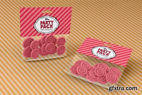 Candy Bag Party Packaging Mockup