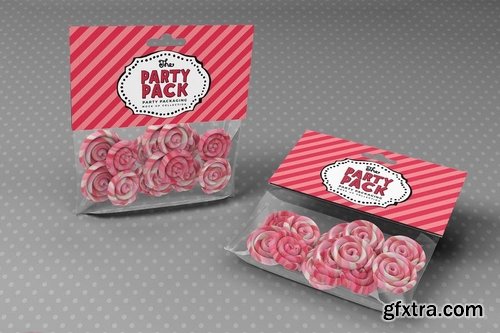 Candy Bag Party Packaging Mockup