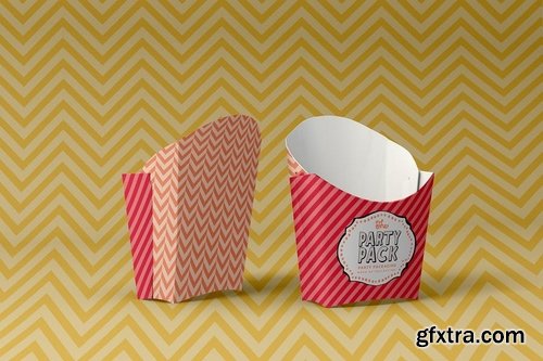 Fries Box Party Packaging Mockup