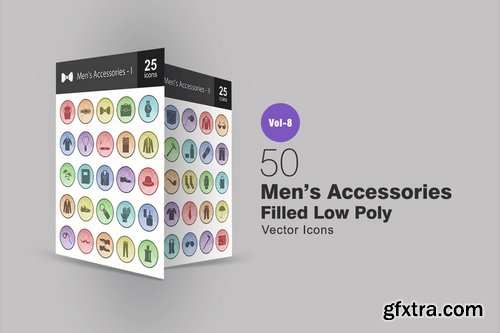 Math Symbols_Sewing_Poly Men\'s Accessories_Cleaning Services_Climatic Equipment Filled Low Poly Icons