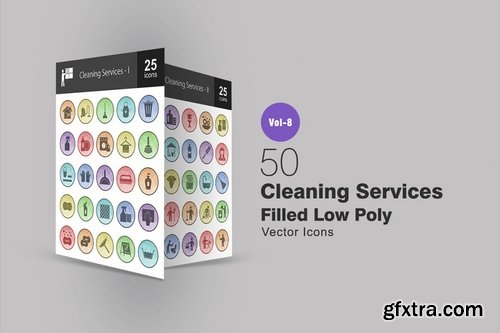 Math Symbols_Sewing_Poly Men\'s Accessories_Cleaning Services_Climatic Equipment Filled Low Poly Icons