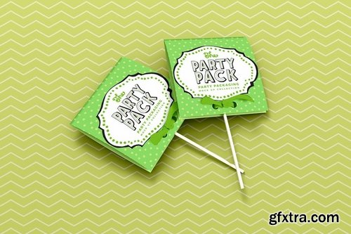 Lollipop Cover Party Packaging Mockup