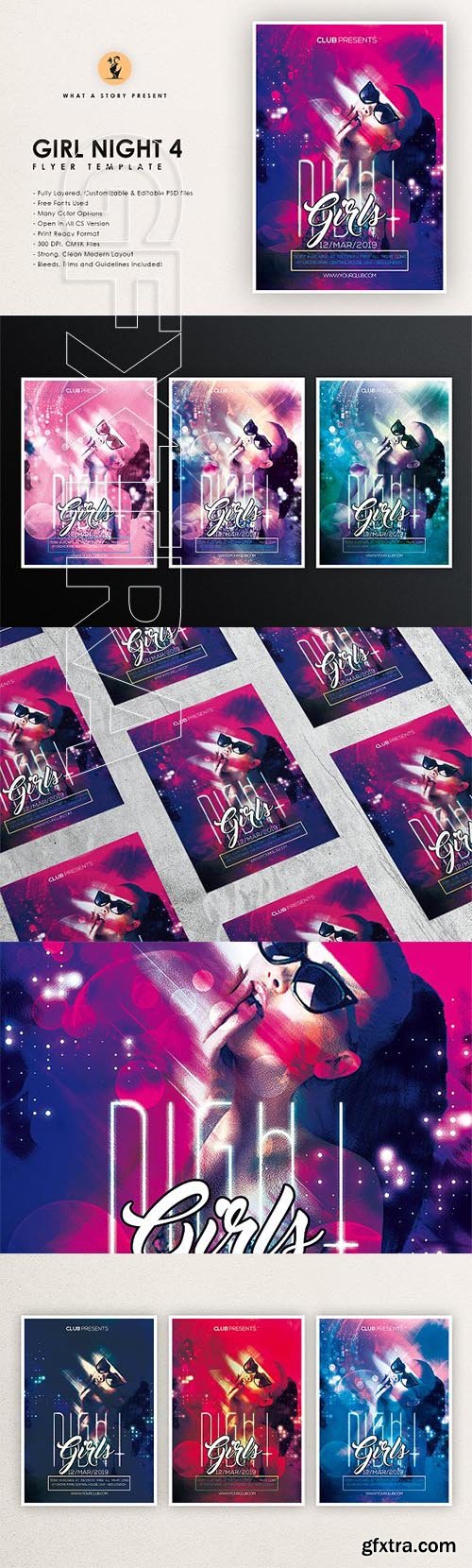 CreativeMarket - Girls Night 4 2659333