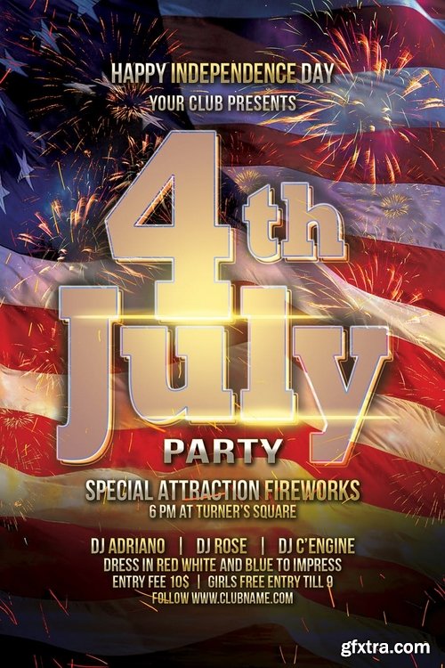 July 4 Independence Day Flyer