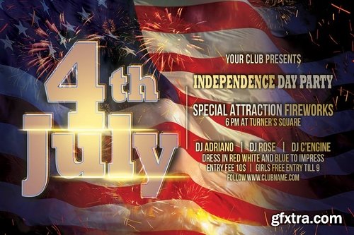 July 4 Independence Day Flyer