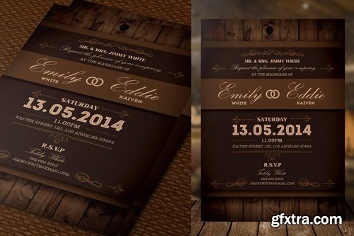 Rustic Wedding Invitation