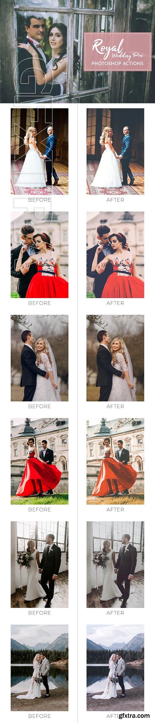 CreativeMarket - Royal Wedding Pro Photoshop Actions 2688845