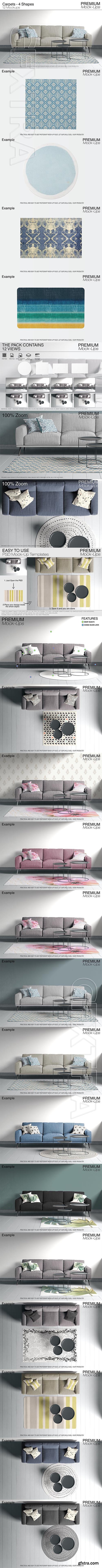 CreativeMarket - Carpets in Living Room Pack 2690139