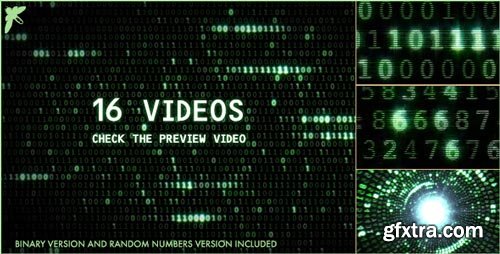 Videohive - Matrix Binary and Number Code - 16730371