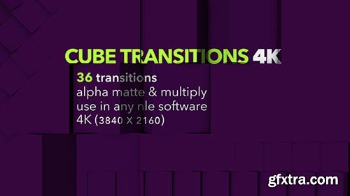 Videohive - Cube Transitions 4K - 36 Pack - 20464784