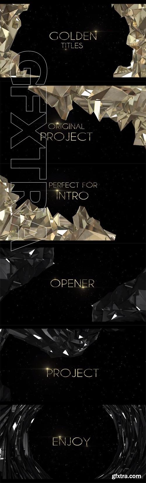 Titles Gold & Black - After Effects 91050