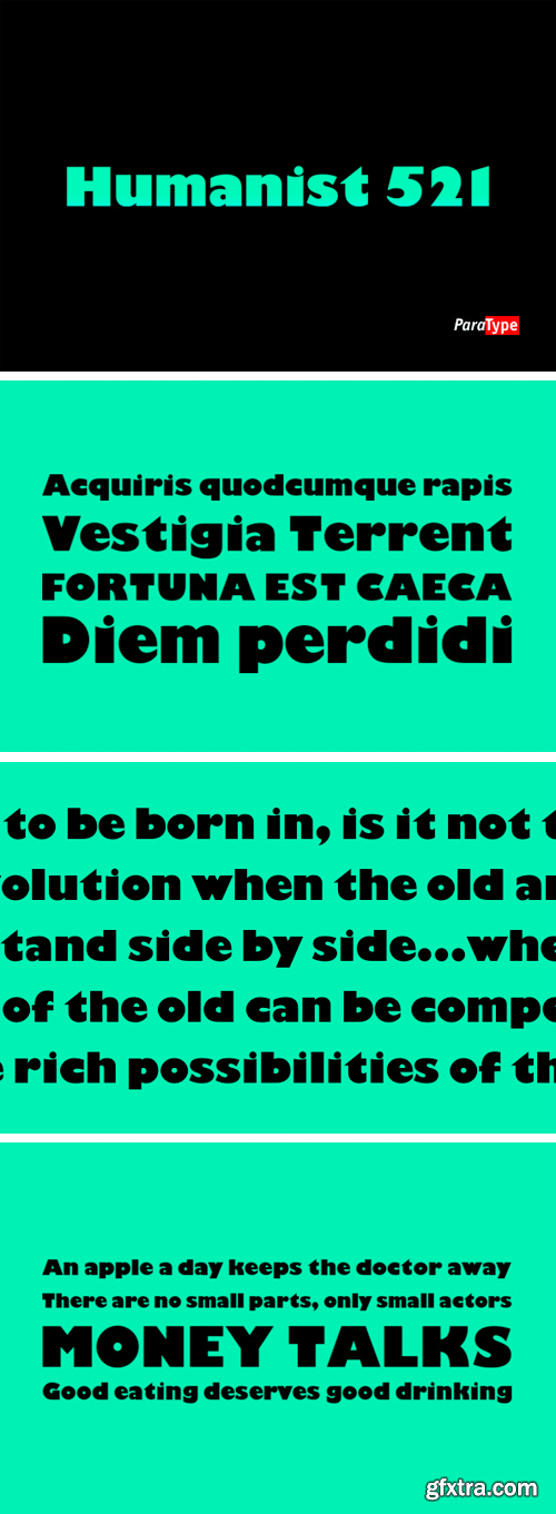 Humanist 521 Font Family