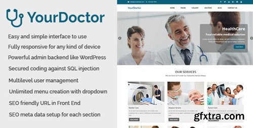 CodeCanyon - Yourdoctor v1.0 - Medical and Doctor Website CMS - 20811493