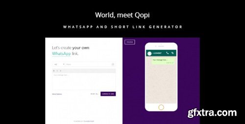 CodeCanyon - Qopi v2.1.0 - WhatsApp and Short Link Generator - 21049465