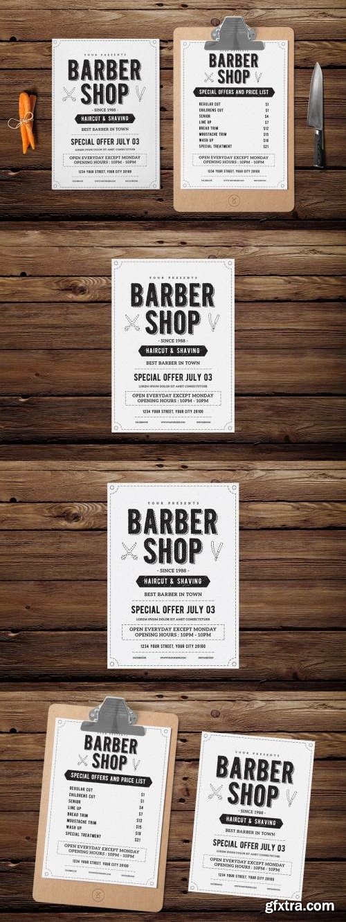 Vintage Barber Shop Flyer