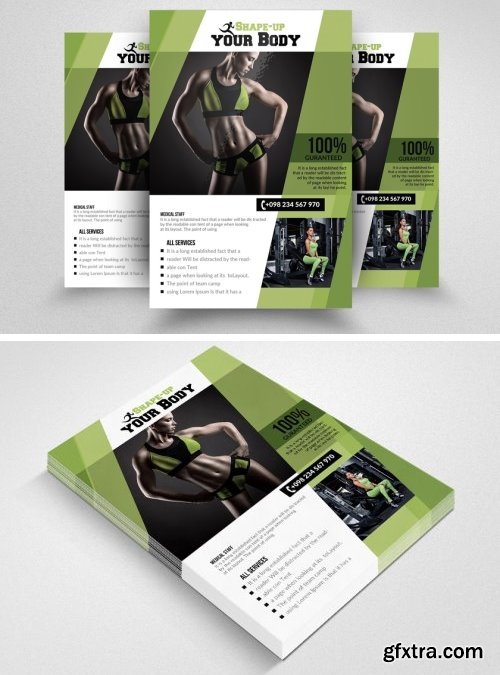 CM - Fitness Gym PSD Flyer Templates 1570208