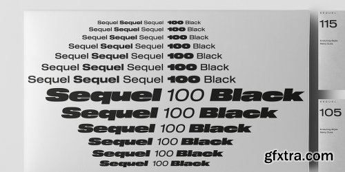 Sequel 100 Black Font Family - 16 Fonts