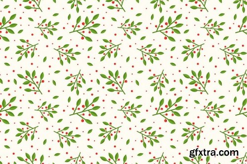 Red Berry Seamless Pattern